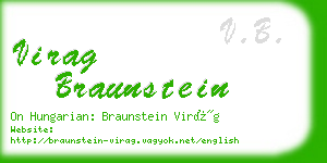 virag braunstein business card